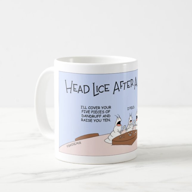 Head lice efter ett ryktesnitt kaffemugg (Framsida vänster)