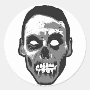 Head logotyp för Zombie Runt Klistermärke