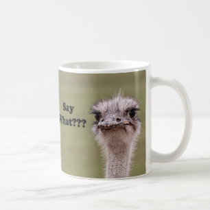 Head något att säga för Ostrich vilket foto Kaffemugg