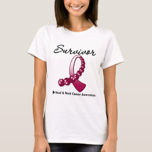 Head och för nackecanceröverlevande för Gemston T-shirt