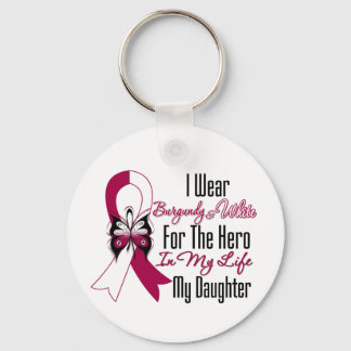Head och Nacke Cancer Hero Min dotter Nyckelring