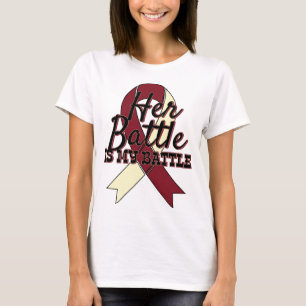 Head och nackecancermedvetenhet henne stridskjorta t shirt