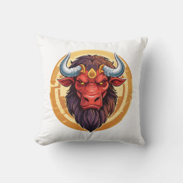 Head of a minotaur from greek mythology kudde