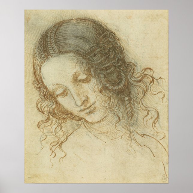 Head of Leda Da Vinci Poster (Framsidan)
