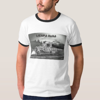 Head Railfan för ödla manar T-tröja Tee Shirt