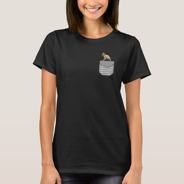 Head Sand Ostrich In Pocket Premium T Shirt (Framsida)