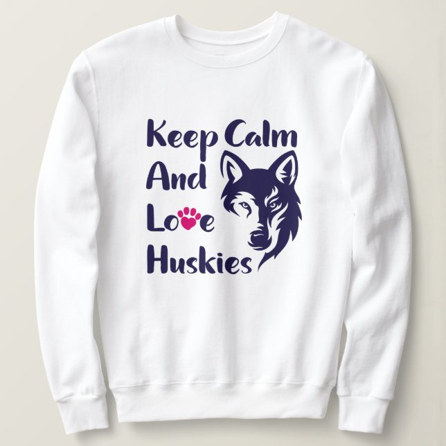 Head Siberian husky Vintage T Shirt (Design framsida)