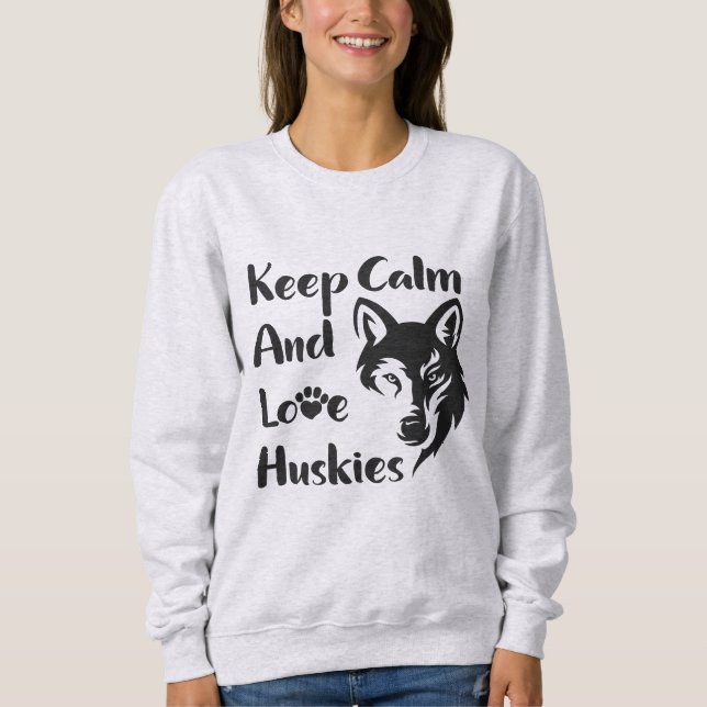 Head Siberian husky Vintage T Shirt (Framsida)