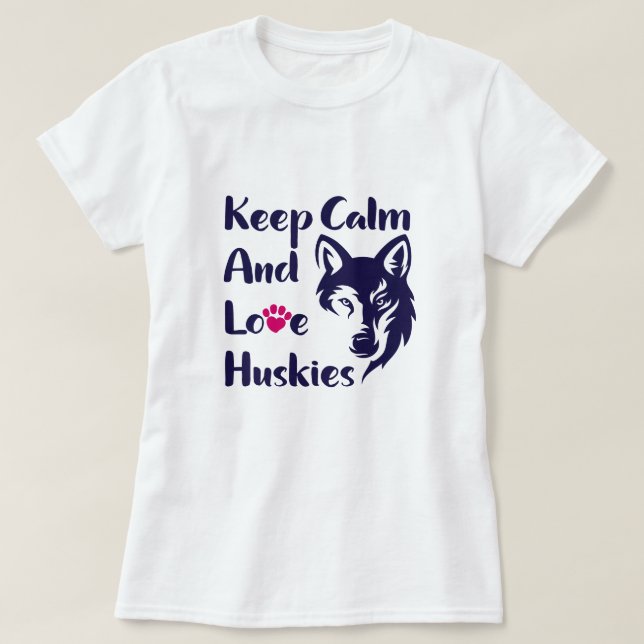 Head Siberian husky Vintage T Shirt (Design framsida)