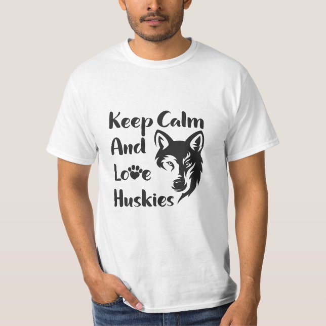 Head Siberian husky Vintage T Shirt (Framsida)