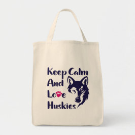Head Siberian husky Vintage Tygkasse