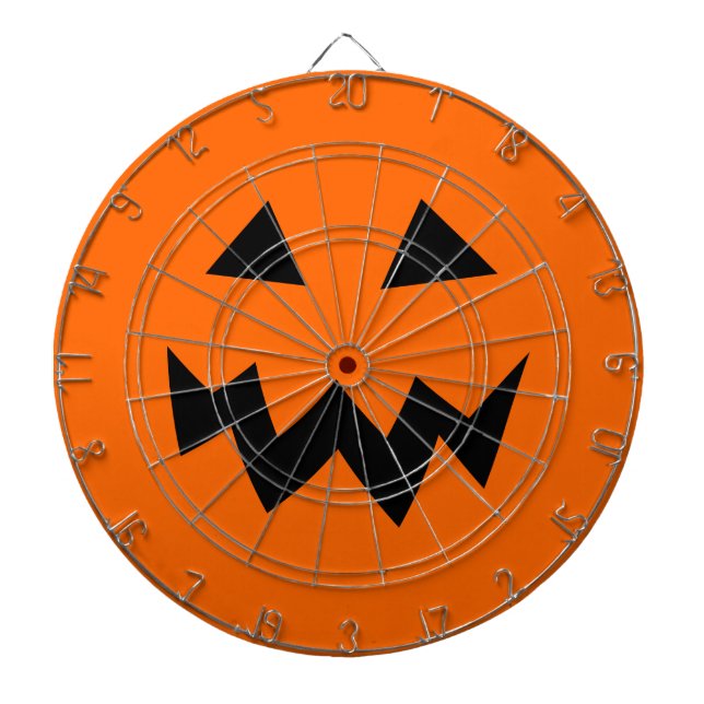 Head snida dartboard för läskig Halloween pumpa Piltavla (Framsidan)