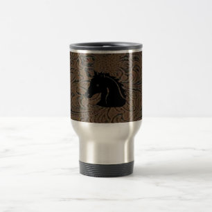 Head SSteel travel mug för läderverktygdesign Resemugg