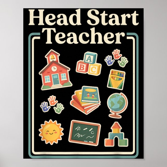 Head Start-lärare Barndomsutbildning Lärare Poster (Framsidan)