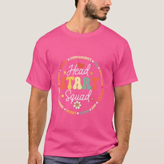 Head Start Squad Hemundervisning Lärare Headstart  T Shirt (Framsida)