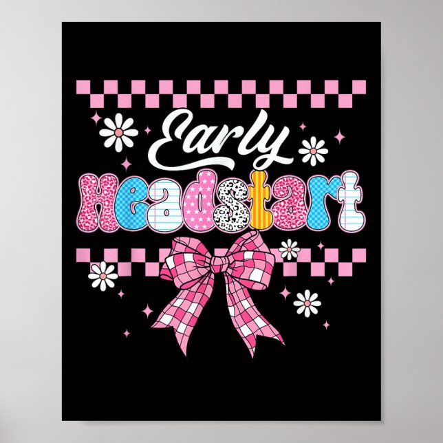 Head Start Teacher Back to school Tidigt Learning  Poster (Framsidan)