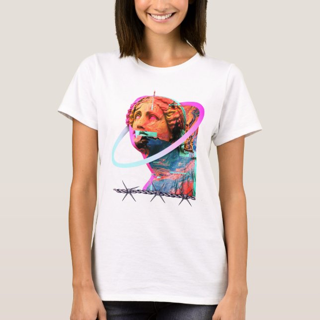 Head Statue Aestthetic T Shirt (Framsida)