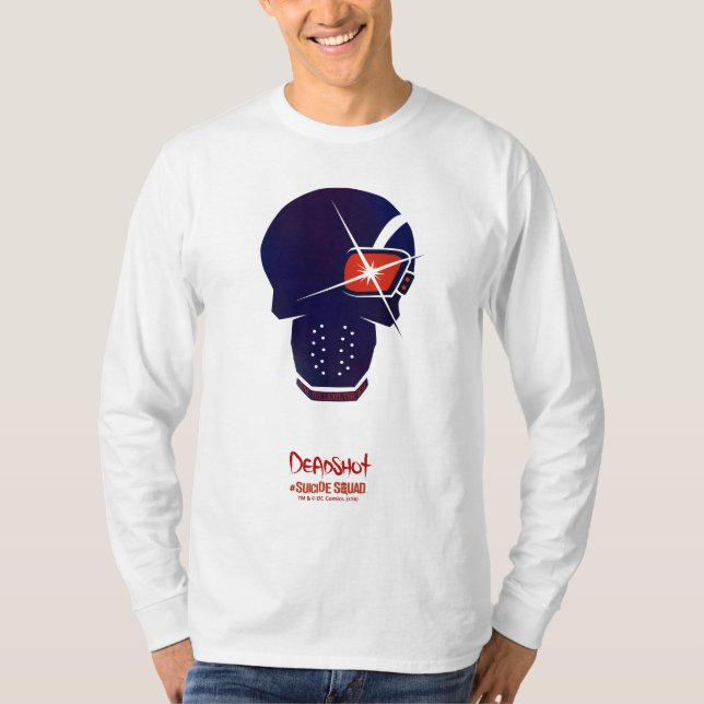 Head symbol för självmordSquad | Deadshot Tee Shirt (Framsida)