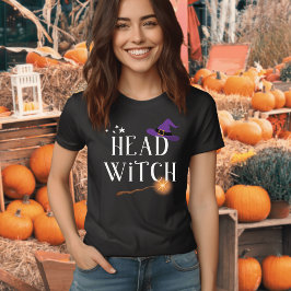 Head Witch - Familjematchning Halloween T Shirt