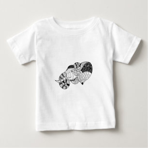 Head Zenstyle för elefant klotter T-shirt