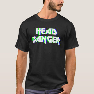 Headbanger Dubstep Heavy Metall Rocker Techno Rave T Shirt