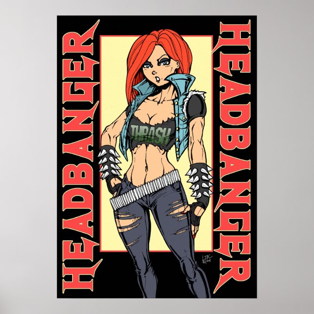 Headbanger Poster (Framsidan)