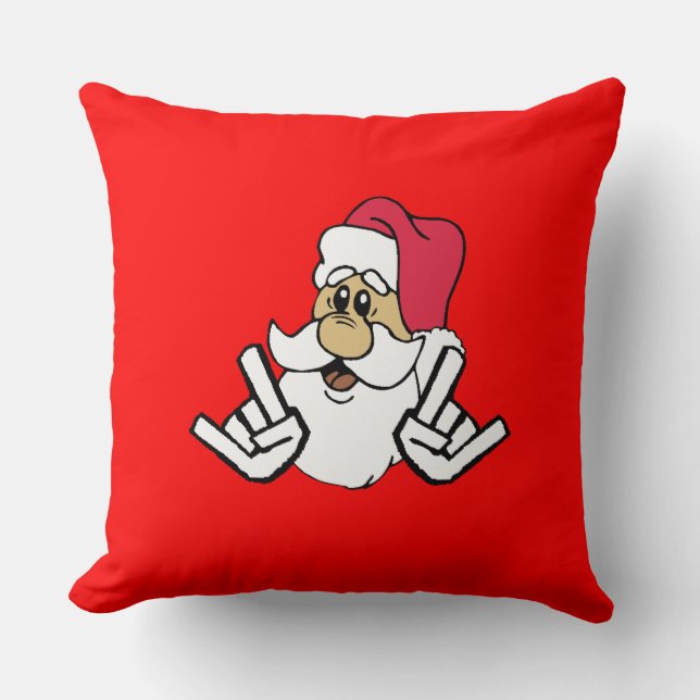 Headbangin Santa kudder Kudde (Framsida)