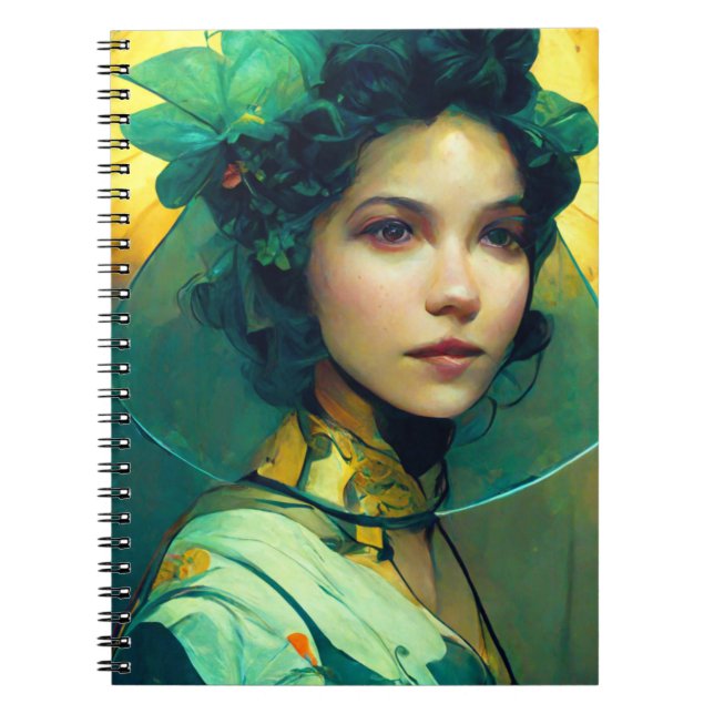 Headdress Fantasy Sci-Fi Anteckningsbok (Framsidan)