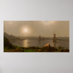 Heade - Båtar på en flod Poster