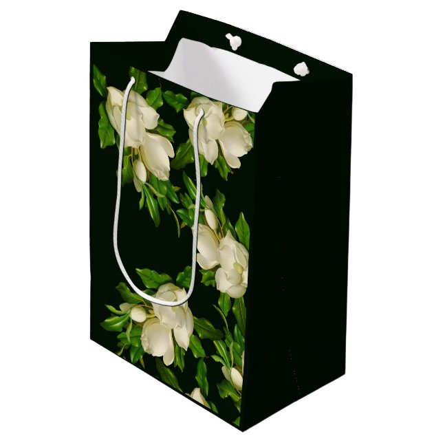 Heade Giant Magnolia Flower Blommar Gift Bag (Framsidan Vinklad)