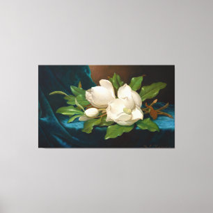 HEADE Giant Magnolias på Blue Velvet Trasa 1890 Canvastryck