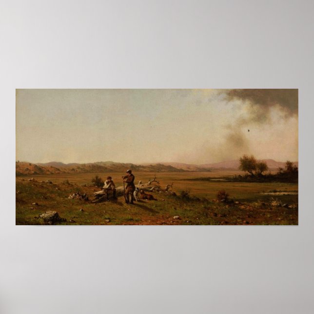 Heade - Hunters Resting 1863 Poster (Framsidan)