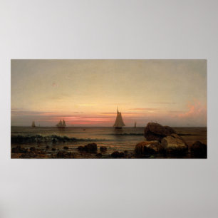 Heade - segling utanför Kusten 1869 Poster