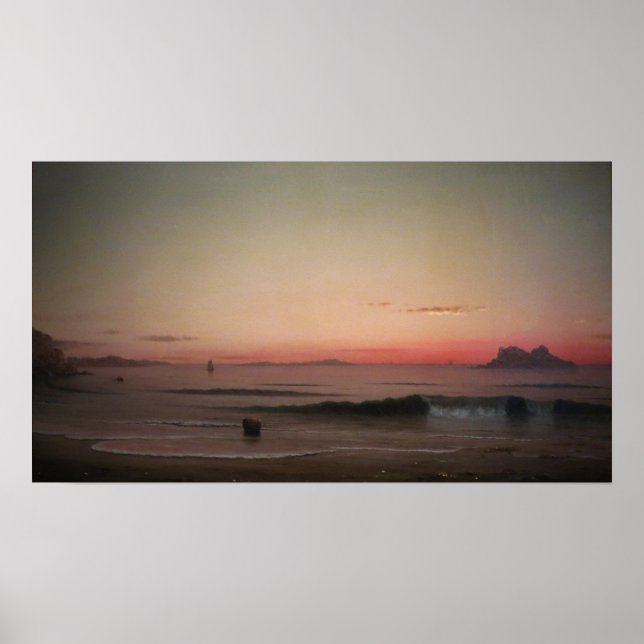 Heade - Sjungande strand Manchester Massachusetts Poster (Framsidan)