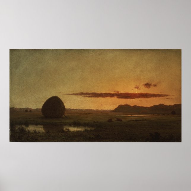 Heade - Sunset Newburyport Meadows Poster (Framsidan)