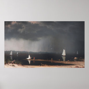 Heade - Thunderstorm på Narragansett Bay Poster