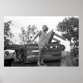 Headed to California: 1930 s Poster