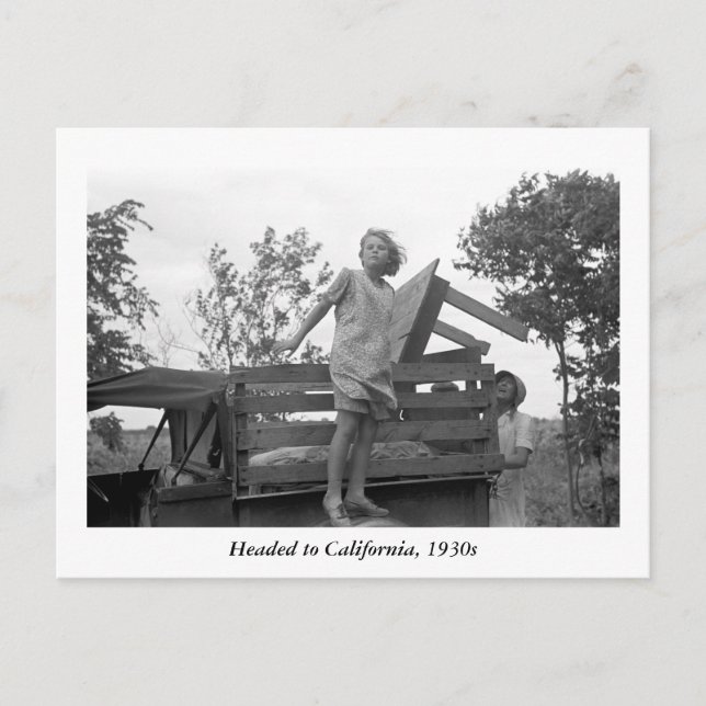 Headed to California, 1930-talet Vykort (Framsida)