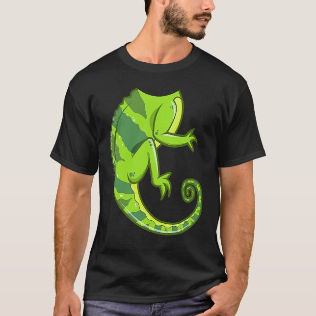 Headless Chameleon Lizard Halloween Costume DIY Ou T Shirt (Framsida)