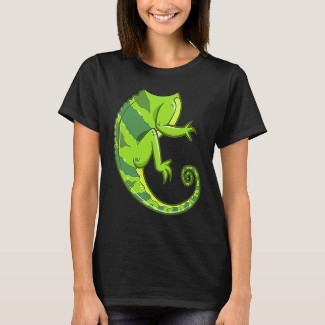 Headless Chameleon Lizard Halloween Costume DIY Ou T Shirt (Framsida)