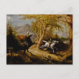 Headless Horseman Aktiv Ichabod Crane Vykort