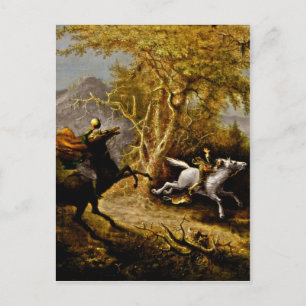 Headless Horseman Aktiv Ichabod Crane Vykort