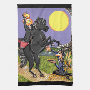Headless Horseman Daredjävjävel Ichabod Crane Exch Kökshandduk