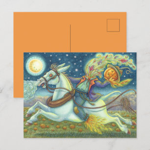 HEADLESS HORSEMAN FÅGELSKRÄMMA PÅ VITMUL HELG VYKORT