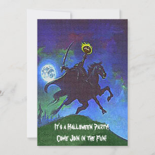 Headless Horseman in the Blue Light Inbjudningar
