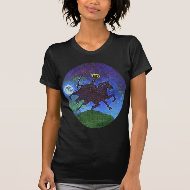Headless Horseman in the Blue Light T-shirt (Framsida)