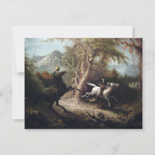 Headless Horseman och Ichabod Crane på Hallow Kväl Inbjudningar
