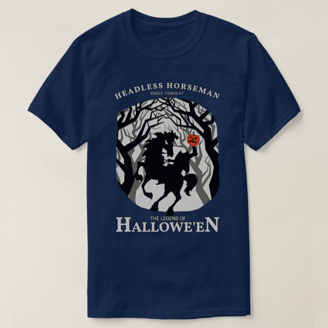 Headless Horseman Rides i kväll T Shirt (Design framsida)
