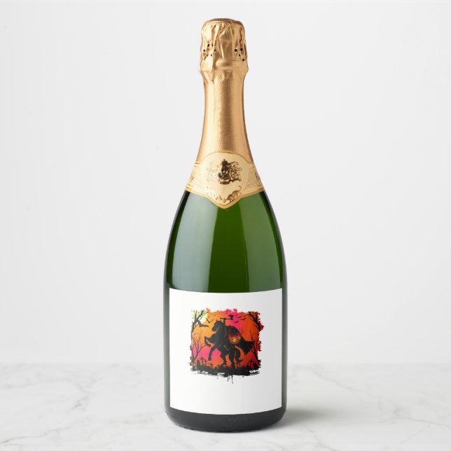 Headless Horseman Shirt Urban Legend Halloween Pum (Framsida)