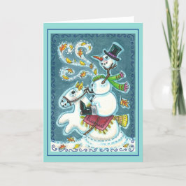 HEADLESS HORSEMAN SNÖGUBBE, JULAFTON HALLOWEEN HUM HELGKORT